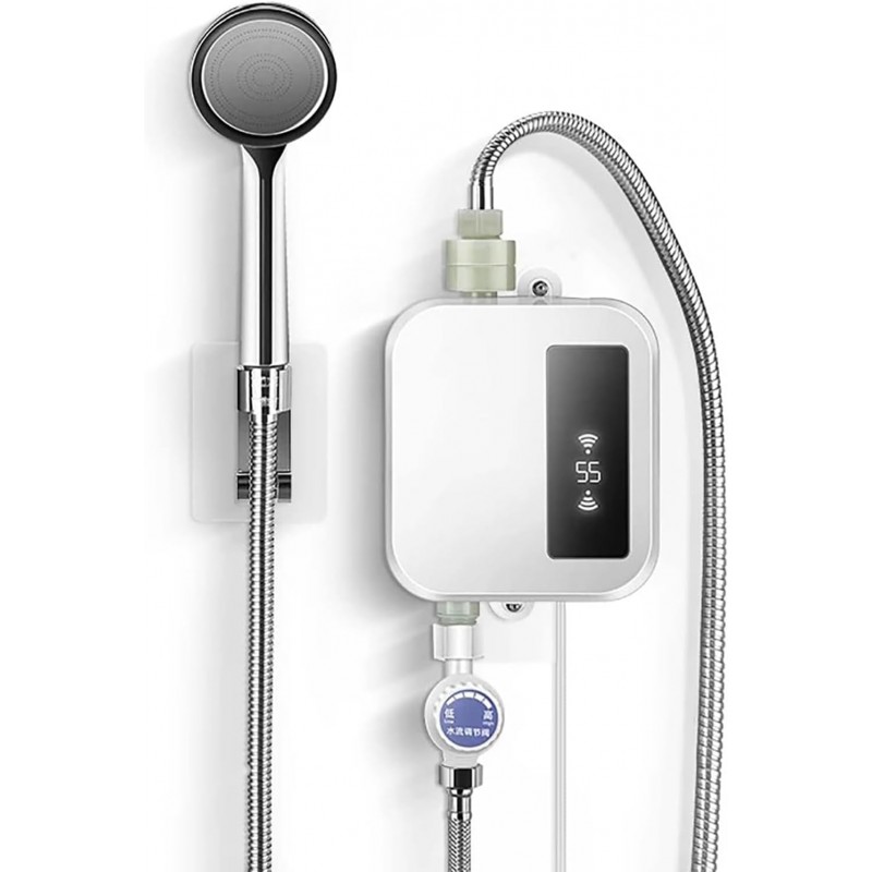 Chauffe-eau électrique instantané 3500 W, ensemble de mélangeur de douche thermostatique instantané, protection contre la