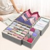 Rajima Boîte de rangement pliable pour sous-vêtements et chaussettes, boîte de rangement en tissu pour tiroirs, armoire, tables,