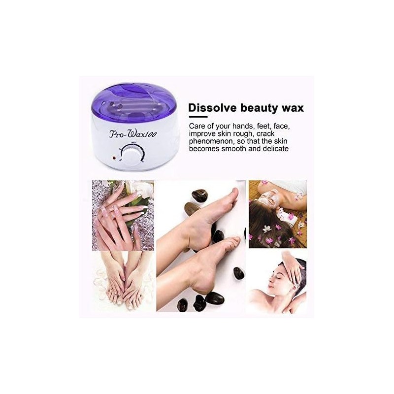 Toppart Ménage Cire Chauffe-Chaleur, Portable Électrique Épilation Kit pour Facial &Bikini Zone et Armpit-Fusion Pot Chaud Cire