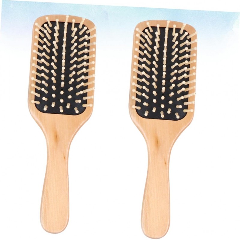 FOMIYES 2 Pièces Brosse à Cheveux Brillante Peignes à Cheveux Tout Pinceau Coiffant Peignes à Coussin D'air Brosse Propre