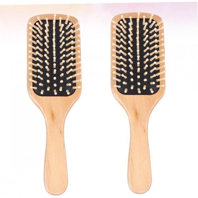 FOMIYES 2 Pièces Brosse à Cheveux Brillante Peignes à Cheveux Tout Pinceau Coiffant Peignes à Coussin D'air Brosse Propre