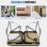 Zapuno Foldable Laptop Bed Table Multi-Function Lap Serving Tray Dining Table with Storage Drawer and Water Bottle Holder, Slot