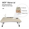 Iacob Laptop Bed Table Lap Standing Desk for Sofa Breakfast, Laptop Desk Folding Coffee Tray Notebook Stand Reading Holder for