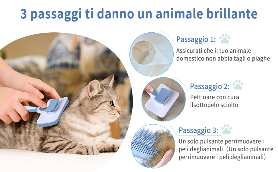 Brosse pour Chat,Brosse Pour Animaux de Compagnie