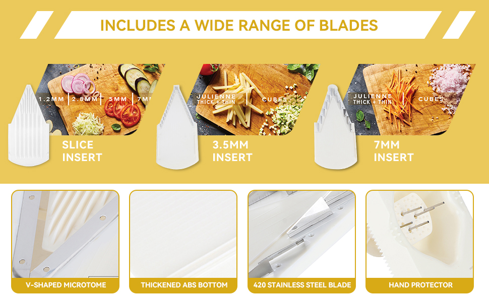 râpe à lames en acier inoxydable pour légumes, pommes de terre, fromage, fruits