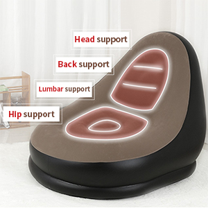 Chaise longue gonflable avec pompe à air domestique